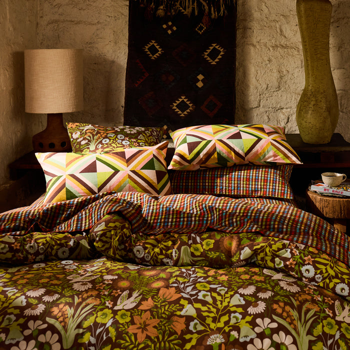Sloane Cotton Quilt Cover - Umber Single