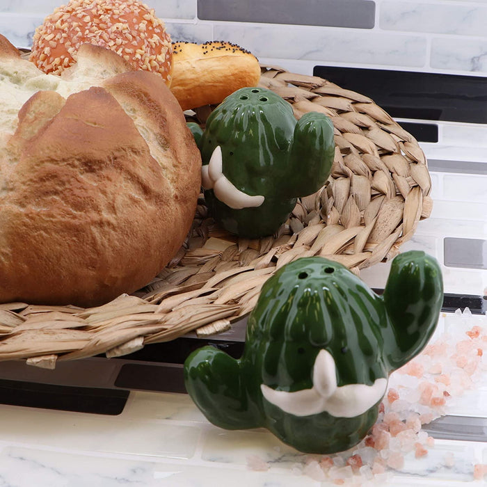 Smiley Cactus Salt and Pepper Shaker