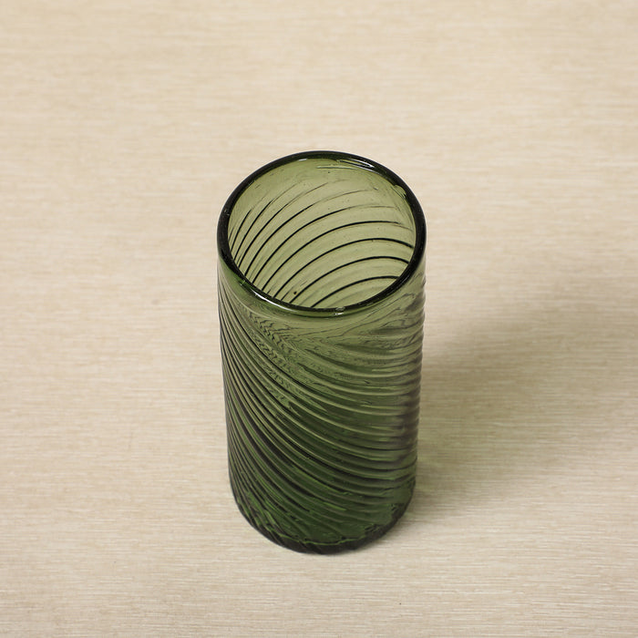 Smokey Green Venetian Tumbler