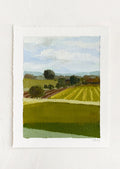 An original still life landscape painting on paper.