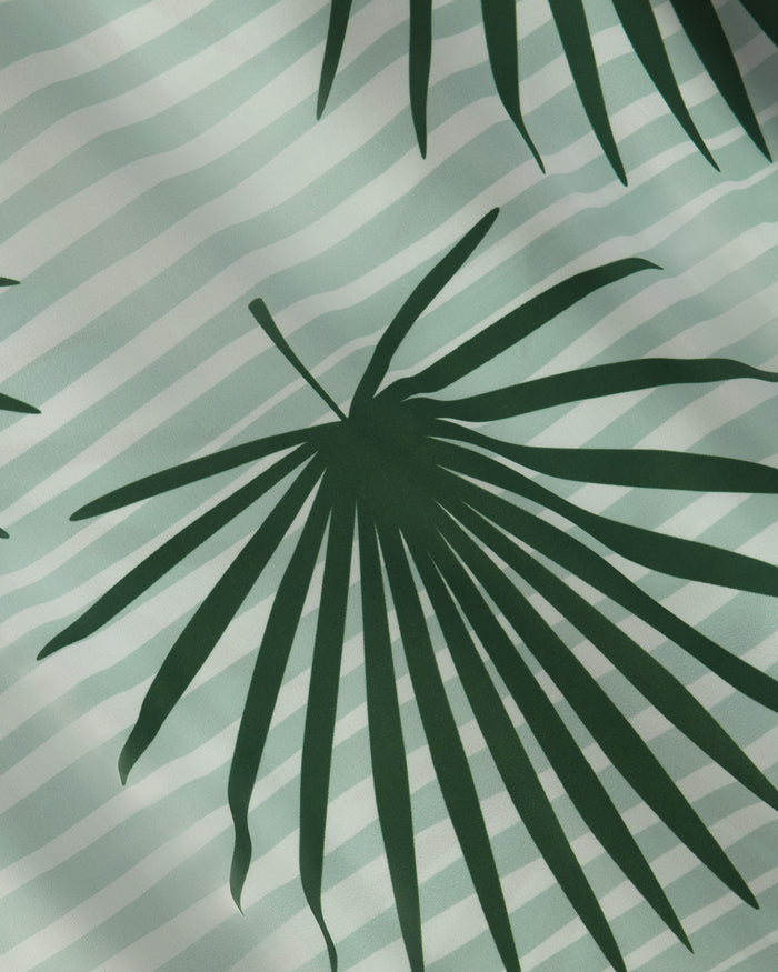 SG Camp Collar Shirt - Green Palms