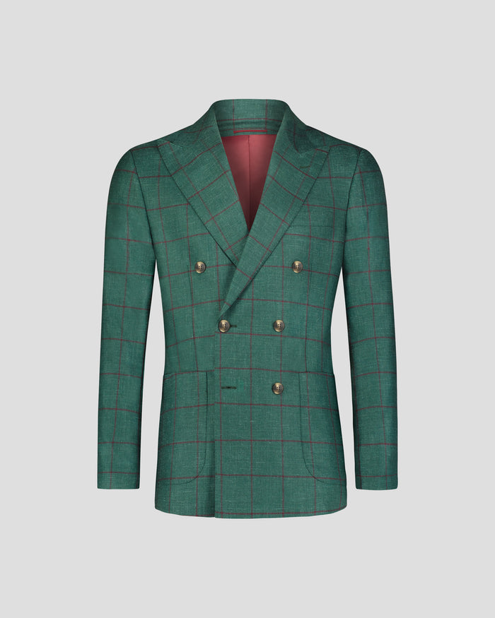 Southern Gents Double Breasted - Green Plaid