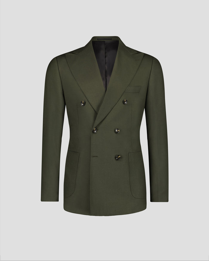 Southern Gents Double Breasted Blazer - Olive