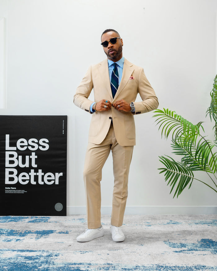 Southern Gents Single Breasted Blazer and Trouser - Khaki Tan