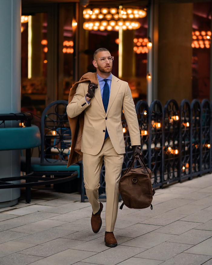 Southern Gents Single Breasted Blazer Trouser - Tan