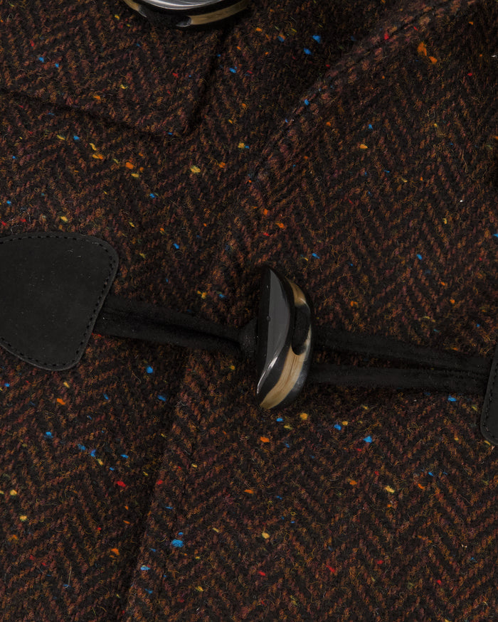 Southern Gents Duffle Coat - Brown Donegal Herringbone