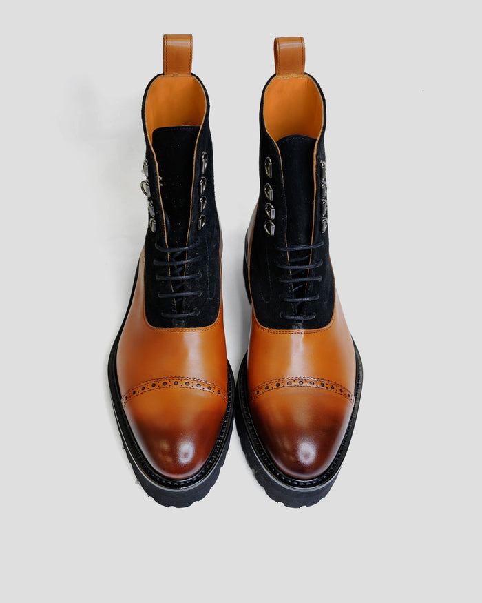 Southern Gents Logan Boot V2 - Cognac + Black