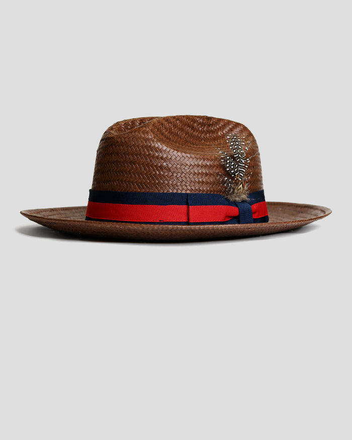 Southern Gents Miller Ranch Fedora - Patriotic Straw