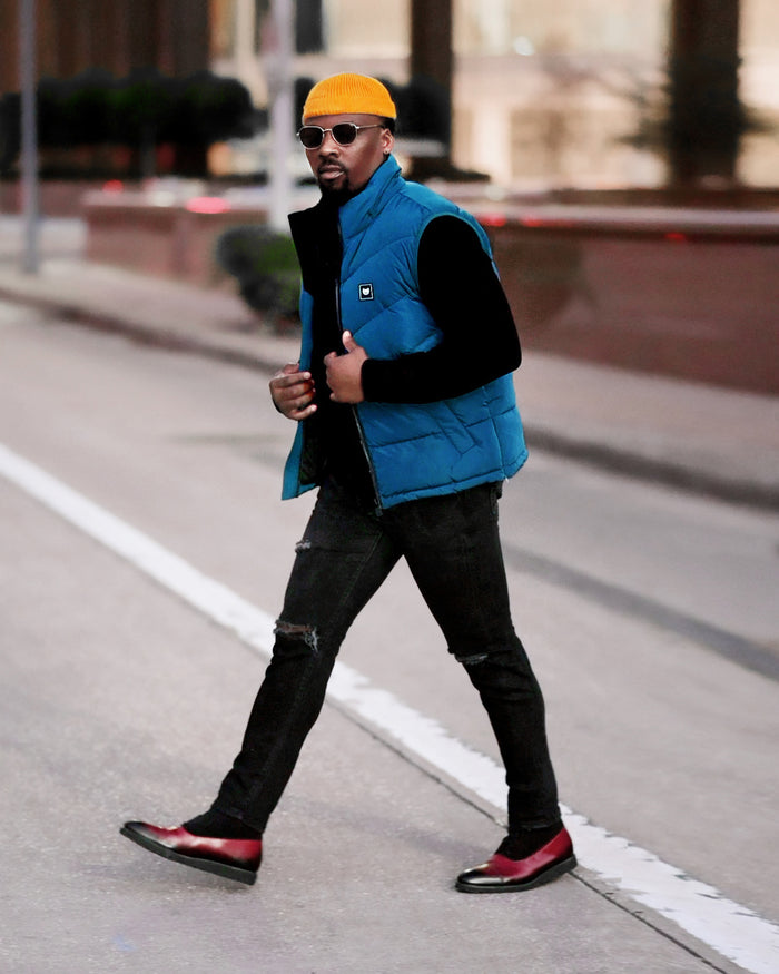 Southern Gents Puffer Vest - Teal