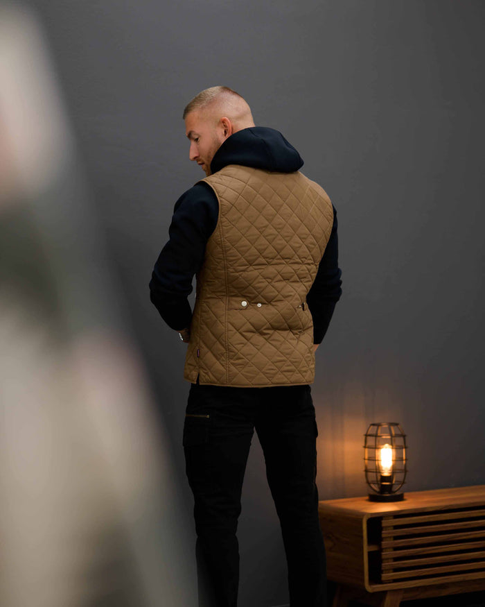 Southern Gents Quilted Vest - Bronze