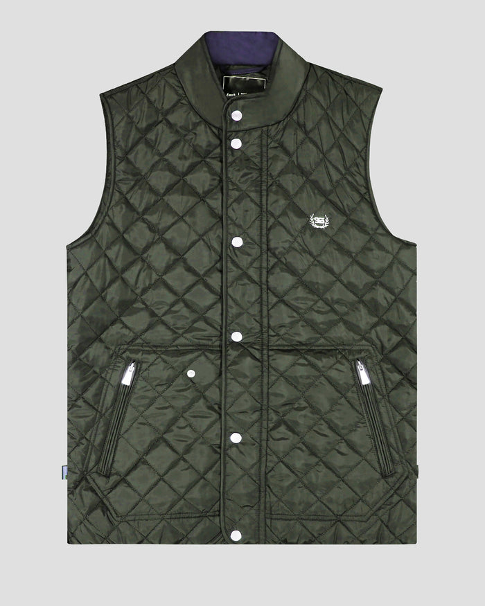 Southern Gents Quilted Vest - Olive