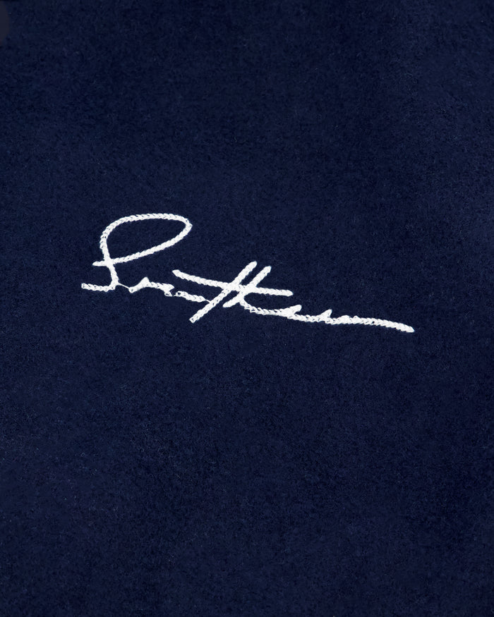 Southern Gents Signature Vintage Varsity Jacket - Navy + Brown