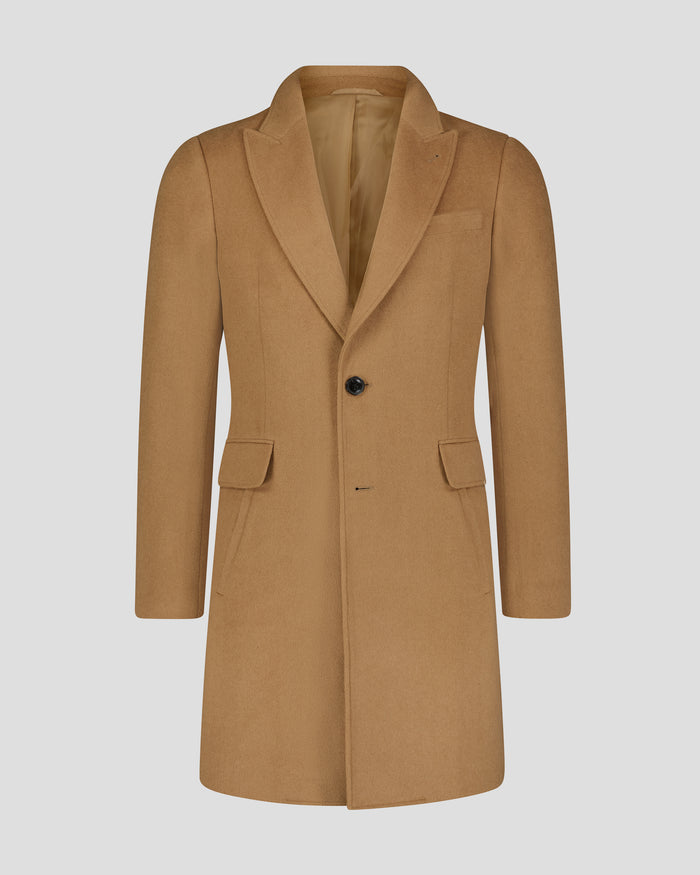 Southern Gents Singe Breasteld Coat - Camel