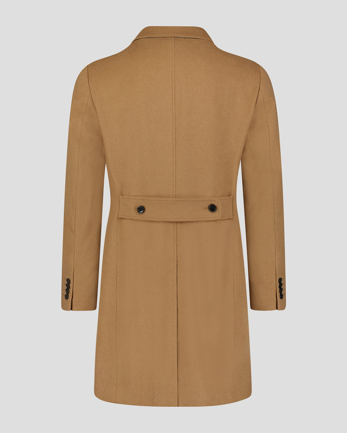 Southern Gents Singe Breasteld Coat - Camel