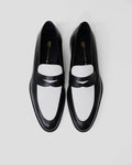 Southern Gents Smithson Penny Loafer - Black + White