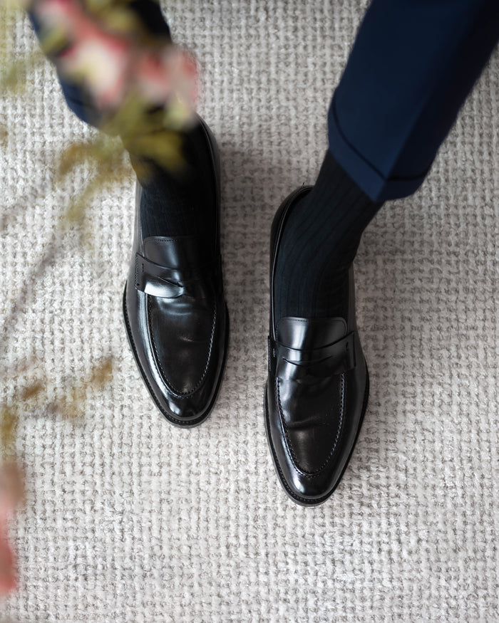 Southern Gents Smithson Penny Loafer  V2– Black