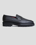 Southern Gents Smithson Penny Lug Loafer – Black