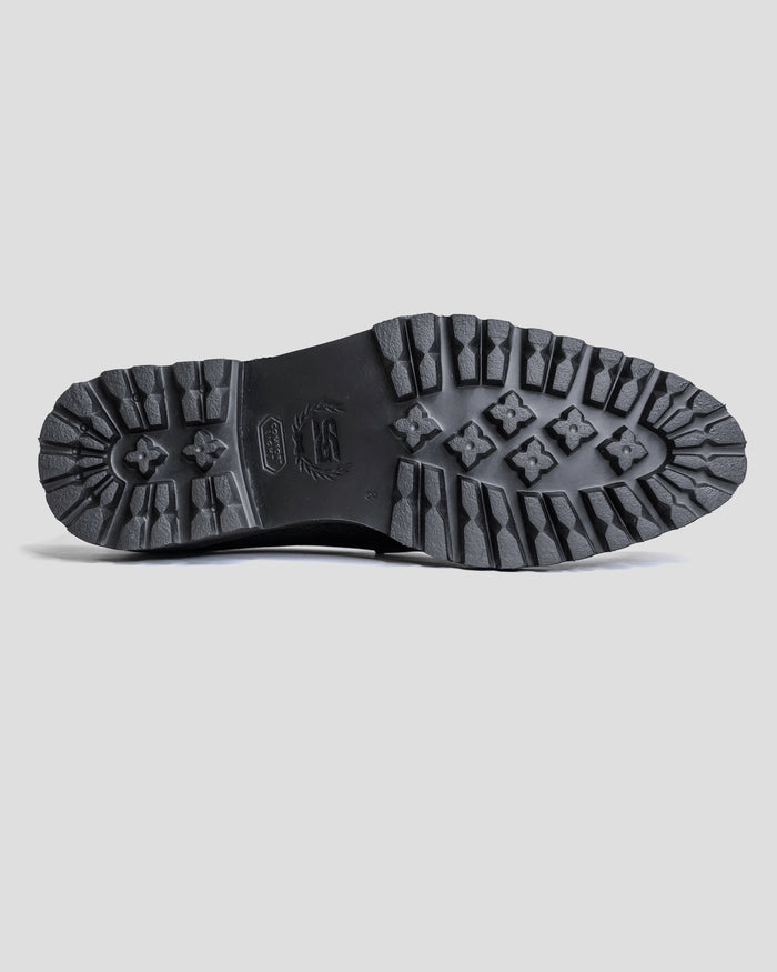Southern Gents Smithson Penny Lug Loafer – Black