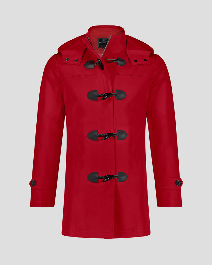 Southern Gents Toggle Raincoat - Red