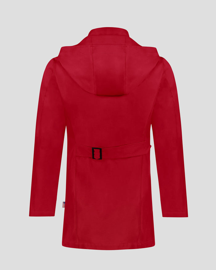 Southern Gents Toggle Raincoat - Red