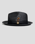 Southern Gents Trilby Fedora Hat - Black