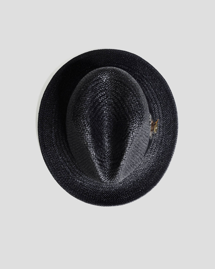 Southern Gents Trilby Fedora Hat - Black
