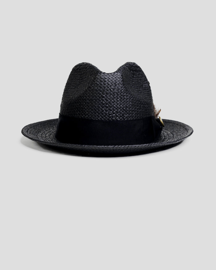 Southern Gents Trilby Fedora Hat - Black