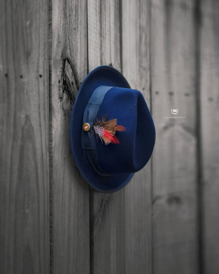 Southern Gents Trilby Fedora - Navy