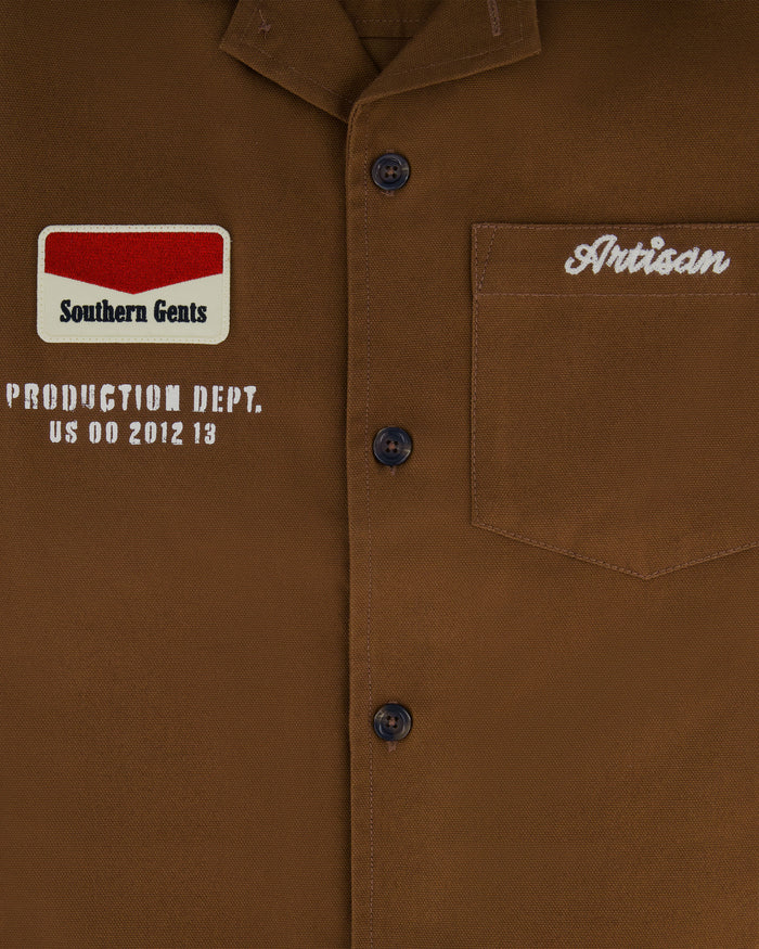 Southern Gents Mechanic Work Shirt - Brown
