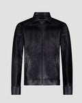 Southern Gents Leather Trucker Jacket - Black