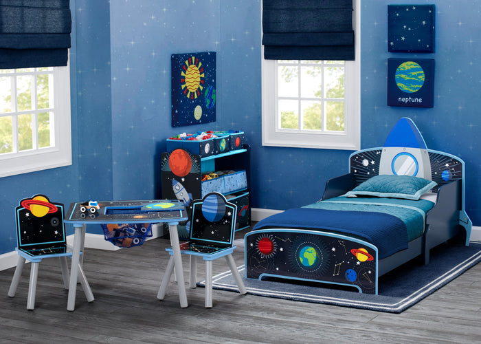 Delta Children Space Adventures (1223) Rocket Ship Wood Toddler Bed, Room View