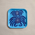 Square blue crab tray