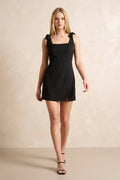 Square Neck Sheath Mini Dress in Black – SHE IS ME Dresses