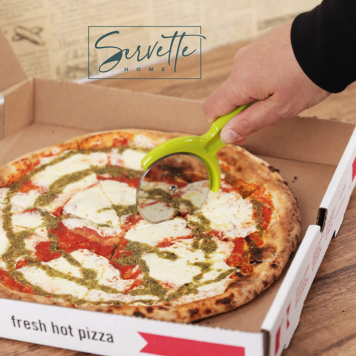 Stainless Pizza Cutter Green