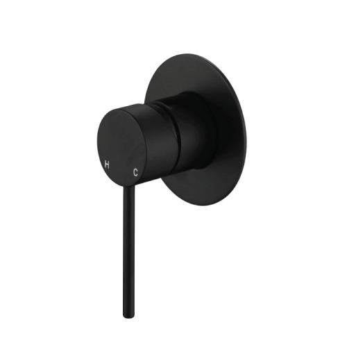 Star Mini Black Wall Mixer - Acqua Bathrooms