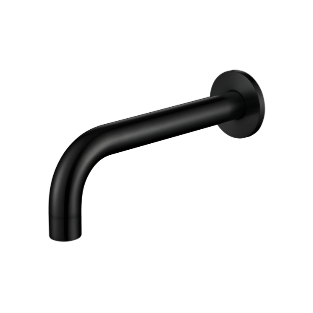 Star Mini Round Matte Black Bath Spout - Acqua Bathrooms