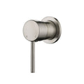 Star Mini Brushed Nickel Wall Mixer - 60mm Plate - Acqua Bathrooms