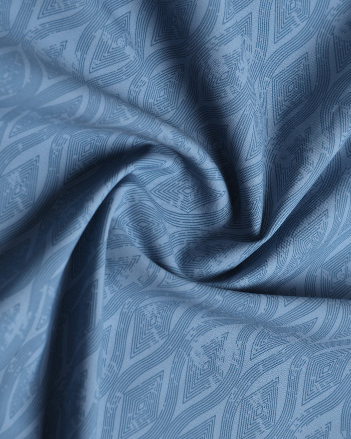 Steel Blue TechPro Printed Polo - Peeves