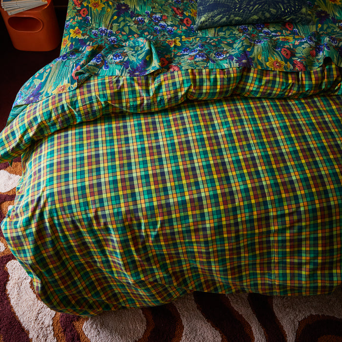 Stela Cotton Quilt Cover - Spring Green Single
