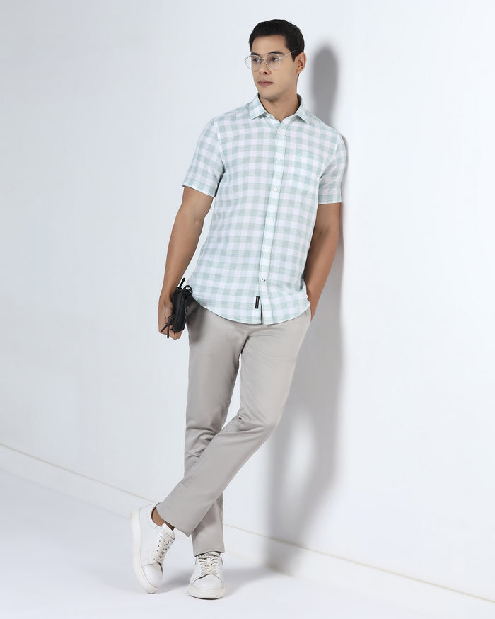 Stone Non Iron Solid Khakis - Cypres