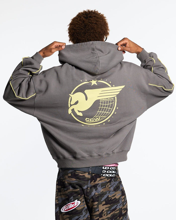 STORMWING HOODIE CHARCOAL GREY - COLD CULTURE