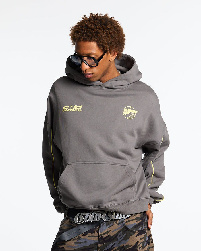 STORMWING HOODIE CHARCOAL GREY - COLD CULTURE