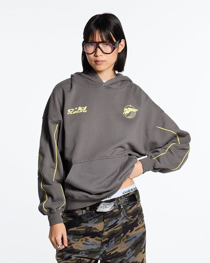 STORMWING HOODIE CHARCOAL GREY - COLD CULTURE
