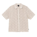 Stussy Crochet Button Up Shirt Natural (WORN)