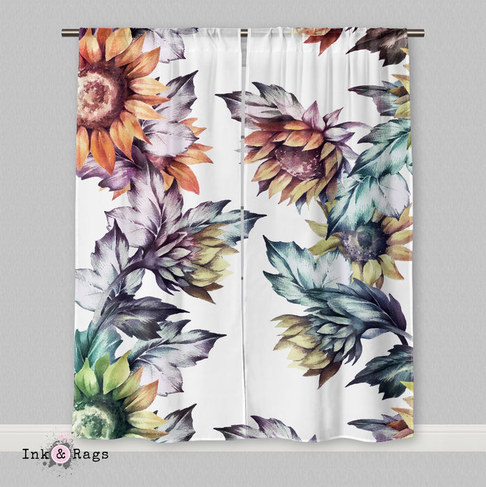 Sunset Sunflower Curtains