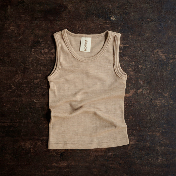 Swift Kids Top - Merino Wool & Silk - Sandstorm
