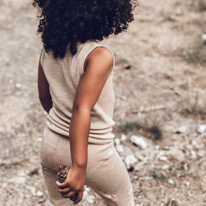 Swift Kids Top - Merino Wool & Silk - Sandstorm