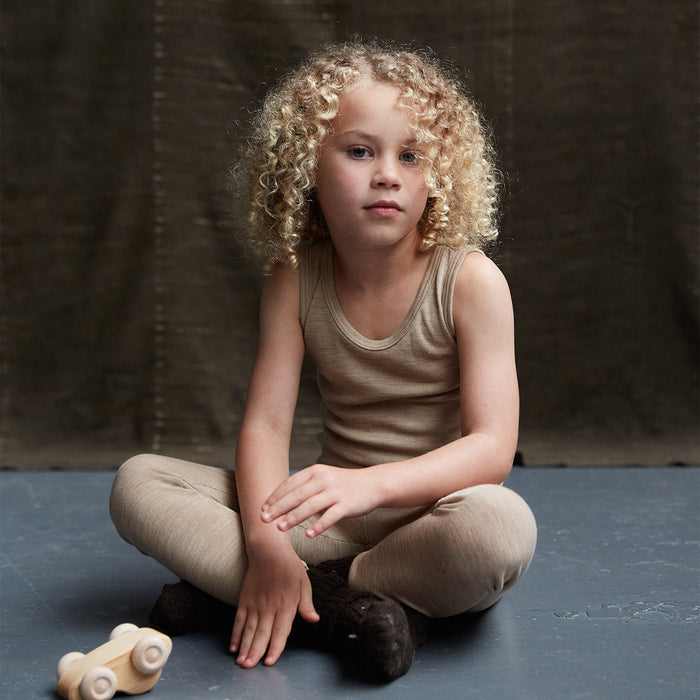 Swift Kids Top - Merino Wool & Silk - Sandstorm