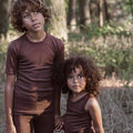 Swift Kids Top - Merino Wool & Silk - Squirrel