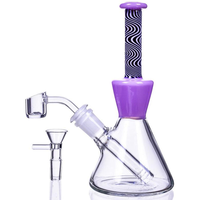 Swirl Wig Wag 8" Beaker Dab Rig